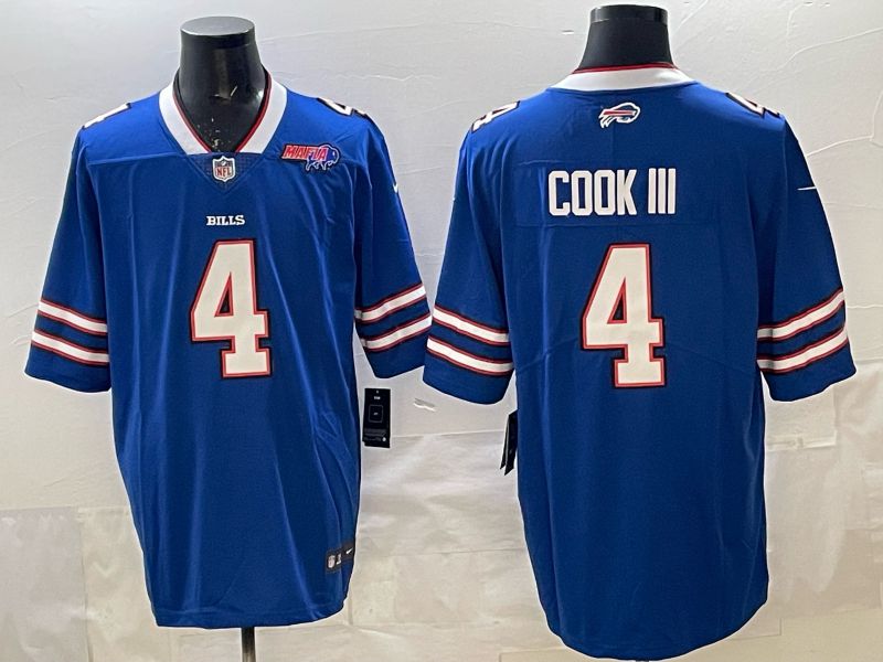 Men 2025 Buffalo Bills #4 Cook iii white 2th generation Nike Limited NFL Jersey style 073->buffalo bills->NFL Jersey